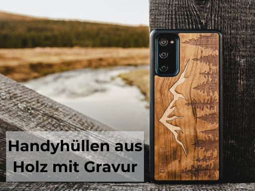 Handyhüllen aus Holz mit Gravur (1)